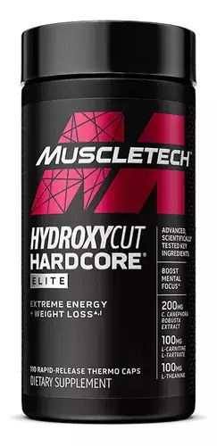 Quemador De Grasas Muscletech Hydroxycut Hardcore 110 Caps