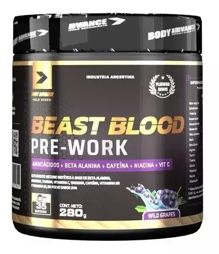 beast blood pre work body advance