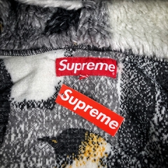 SUPREME PENGUIN HOODED FLEECE JACKET BLACK - loja online