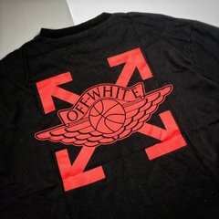 OFF-WHITE x JORDAN TEE BLACK - loja online