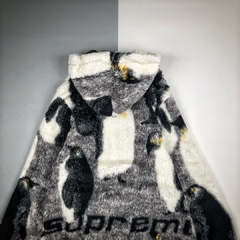 Imagem do SUPREME PENGUIN HOODED FLEECE JACKET BLACK