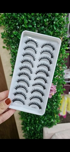 Cílios postiços 10 pares