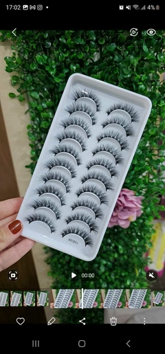 Cílios postiços 10 pares na internet