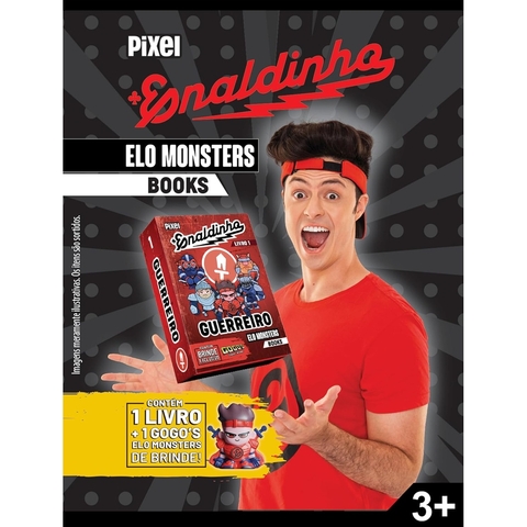 KIT COM 3 ELO MONSTERS BOOKS( MINI LIVRO) ENALDINHO - FLOW PACK - PIXEL