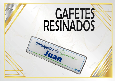 Gafetes Resinados