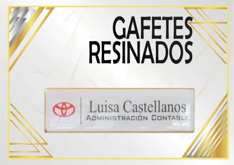 Gafetes Resinados