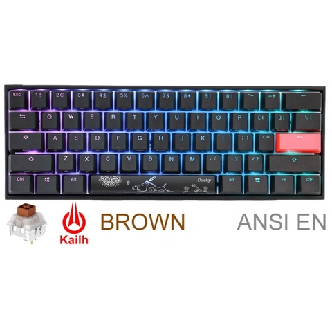 TECLADO GAMER DUCKY MECHA MINI V2 RGB Kailh BOX Brown PBT DOUBLE-SHOT