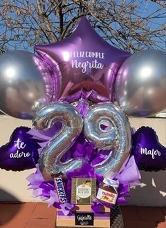 Detalle de Chocolates y Globos.