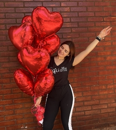 Bouquet de 8 corazones con helio (N19)