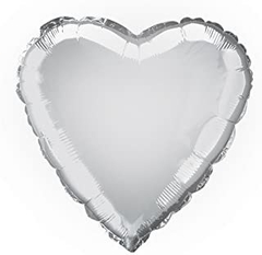 GLOBO CORAZÓN METALIZADO 23cm