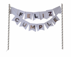 BANDERIN TORTA “FELIZ CUMPLE”