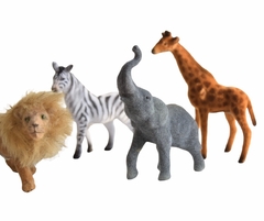 PACK ANIMALITOS FELPA DE LA SELVA x4