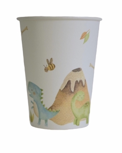 VASO POLIPAPEL DINOS BEBE x10