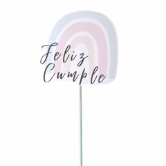 CAKE TOPPER ARCOIRIS PASTEL en internet