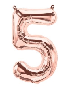 GLOBO METALIZADO ROSA GOLD N• 5 - METRO