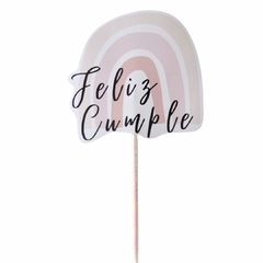 CAKE TOPPER ARCOIRIS PASTEL