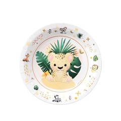 PLATO DE POLIPAPEL 17cm JUNGLA x6