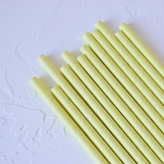 SORBETES POLIPAPEL PASTEL AMARILLO x12