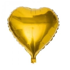 GLOBO CORAZÓN METALIZADO 23cm