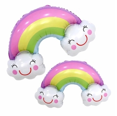 GLOBO ARCOIRIS C/NUBE 91* 61 cm