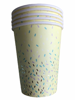 VASO POLIPAPEL GRANA AMARILLO PASTEL