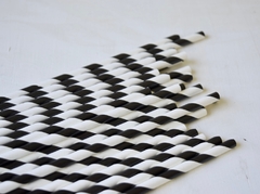 SORBETES RAYADOS NEGRO Y BLANCO x12