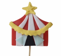 ADORNO TORTA DE PORCELANA CIRCO