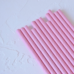 SORBETES POLIPAPEL PASTEL ROSA x12