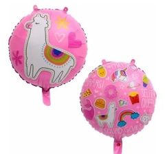 GLOBO LLAMA ROSA 18”