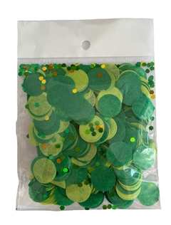 CONFETI COMBINADO MIX VERDE