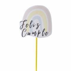 CAKE TOPPER ARCOIRIS PASTEL - comprar online