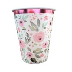 VASO FLOWERS GOLD ROSE x10