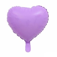 GLOBO PASTEL LILA CORAZÓN 18” - comprar online