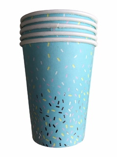 VASO POLIPAPEL GRANA CELESTE PASTEL