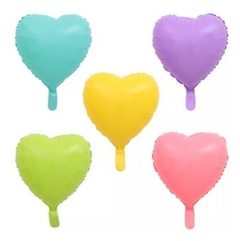 GLOBO CORAZON AQUA 18”