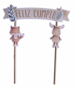 CAKE TOPPER WOODLAND