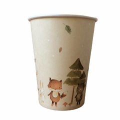 VASO POLIPAPEL WOODLAND x10