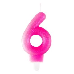 VELA NÚMERO ROSA GIBRÉ - tienda online