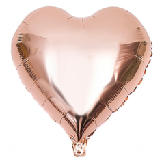 GLOBO CORAZON ROSEGOLD 45cm