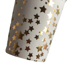 VASO POLIPAPEL ESTRELLITA DORADO x10 - comprar online