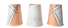 VASO POLIPAPEL ROSA GOLD x6