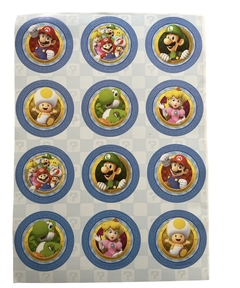 PLANCHA STICKER MARIO BROS
