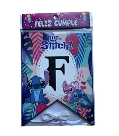 BANDERÍN CARTÓN “FELIZ CUMPLE” STITCH
