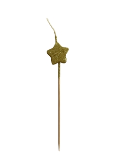 VELA FORMA ESTRELLA DORADA - comprar online