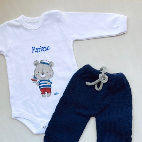 Body Manga Larga Marinero