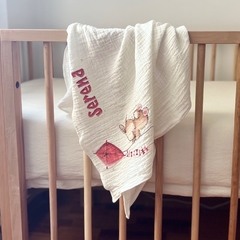 Manta swaddle conejo barrilete