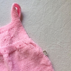 Mameluco de lana "Niceto" Rosa intenso (0 a 3 meses y 3 a 6 meses) - AÑITOS