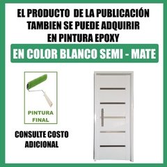 Puerta de chapa inyectada Nº 20. Con postigo superior de abrir. Con Barral y apliques - comprar online