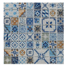 Malla Vidrio Venecitas Acuarela Lisboa Azul 28,4x28,4cm x m2/caja