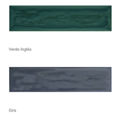 Azulejo Acuarela Iceland verde Ingles 7,7x30,5cm caja 1,17m2 (12 dias )